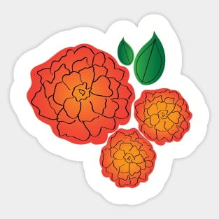 Marigolds Sticker